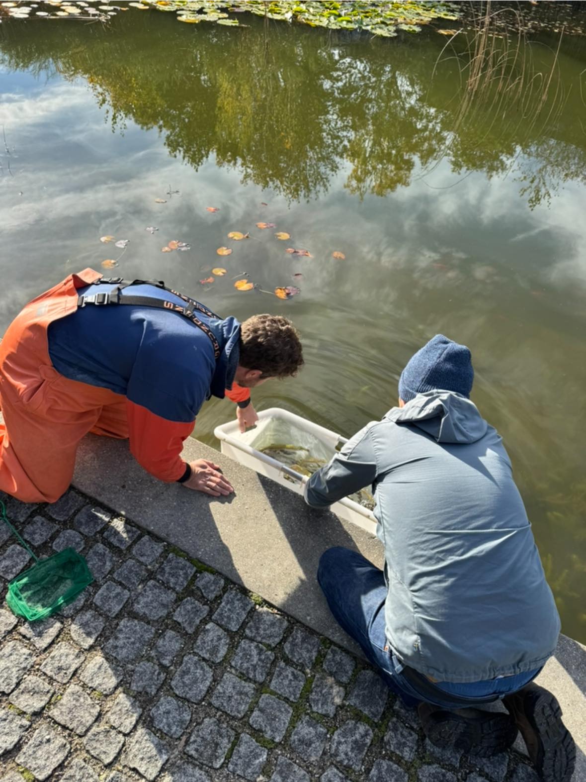 Alle im Einsatz für den Eglfinger Weiher.